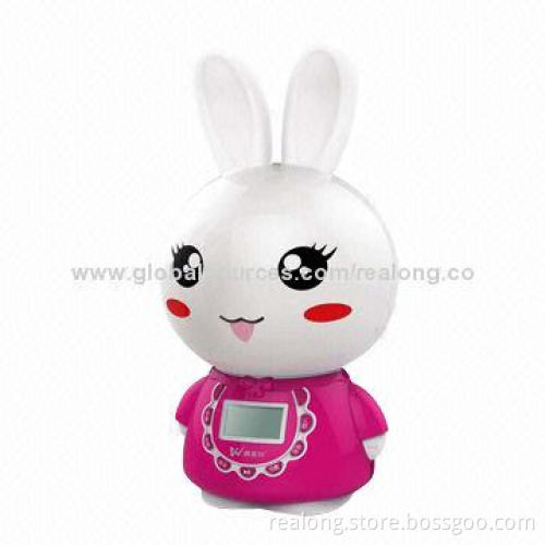 Rabbit-shaped children's learning systems with colorful ear lights